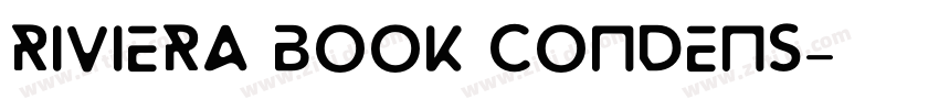 Riviera Book Condens字体转换